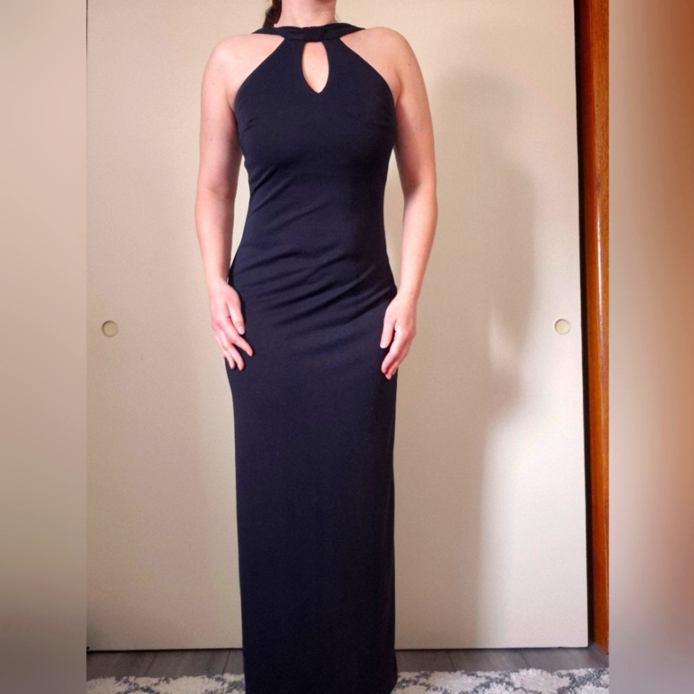 Elegant‎ Black Halter Dress Formal Wear